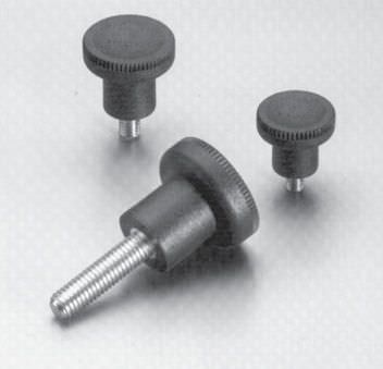 Manopola filettata - 3449 series - Jergens, Inc. - zigrinata / arrotondata / in plastica