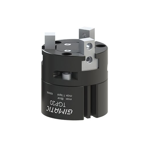 Pinza di presa a 3 griffe - TGP series - GIMATIC - con doppio attuatore pneumatico / angolare / autocentrante