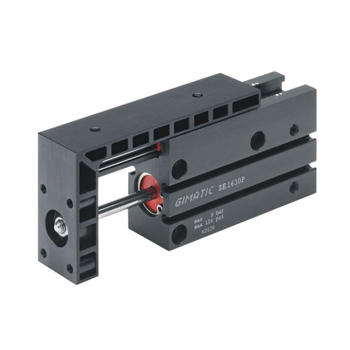 Slitta lineare pneumatico - ZE-P series - GIMATIC - a biglie / a doppio effetto / in miniatura