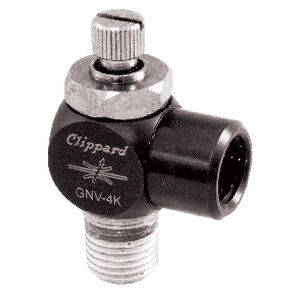 Valvola a spillo - GNV series - Clippard - pneumatica / compatta / bidirezionale