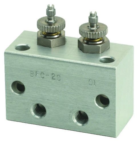 Manifold a 2 vie - BFC-2C - Clippard - in alluminio anodizzato