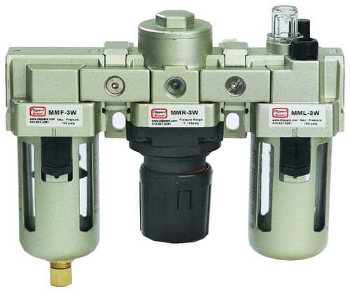 Filtro regolatore lubrificatore ad aria - MMFRL-3Q - Clippard - per aria compressa / in policarbonato / in ghisa di alluminio
