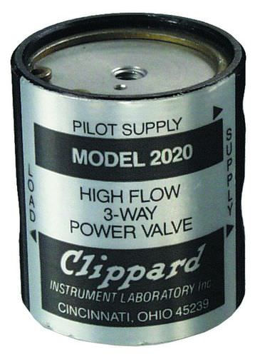 Elettrovalvola a comando assistito - 2020 - Clippard - a 3 vie / NC / aria