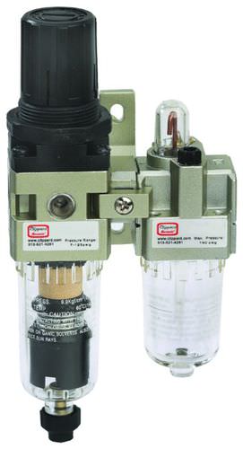 Filtro regolatore lubrificatore per aria compressa - MMFRLS-1N - Clippard - in policarbonato / in ghisa di alluminio