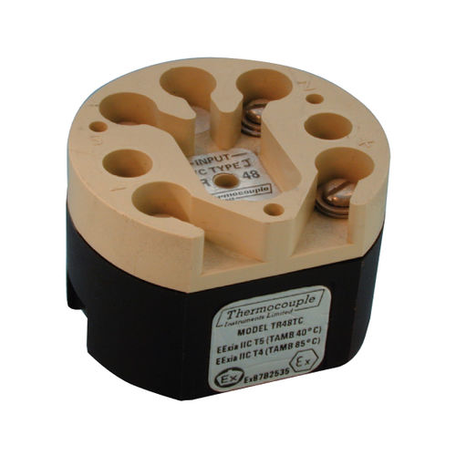 Trasmettitore di temperatura su testa di sonda - TR series - British Rototherm Co. Ltd - su guida DIN / RTD / con termocoppia