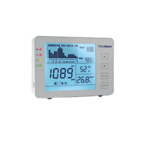 Monitor di controllo della qualità dell'aria CO2 - AM60 - British Rototherm Co. Ltd - interna / temperatura / umidità relativa