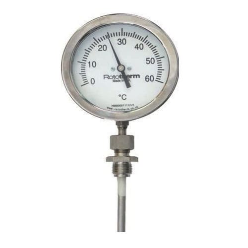 Termometro bimetallico - BH2 series - British Rototherm Co. Ltd - con quadrante / °C / rinforzato