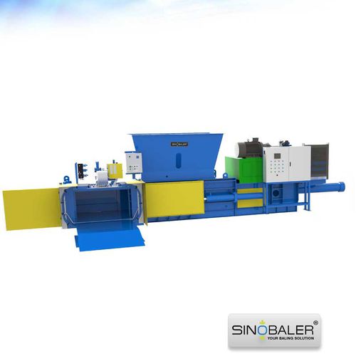 Pressa imballatrice per cartone - SHBA2-1200L / SHBA2-1000L / SHBA2-600L - SINOSPECT INDUSTRIAL CO.,LTD - orizzontale / a carico dall'alto / a canale