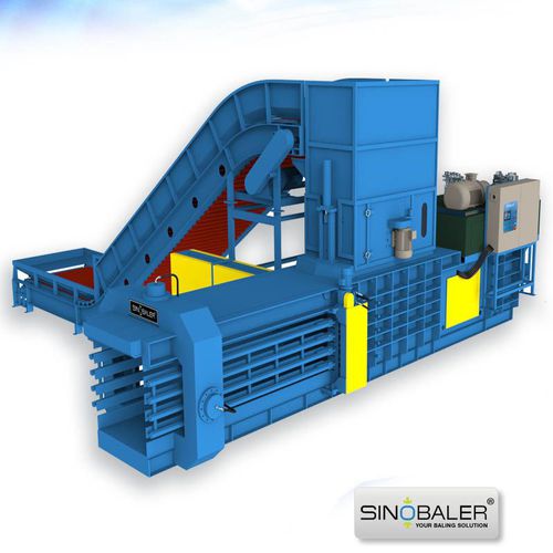 Pressa imballatrice per carta - SHBA2 series - SINOSPECT INDUSTRIAL CO.,LTD - orizzontale / a carico dall'alto / a canale