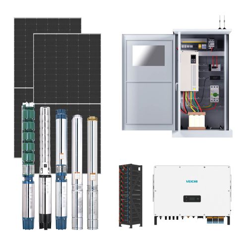 Gruppo di pompaggio alimentato con energia solare - SWPSWES - SUZHOU VEICHI Electric Co., Ltd. - a rotore / ad acqua / azionato a motore