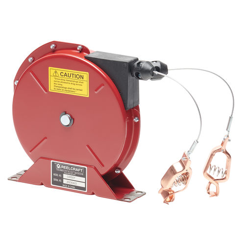 Avvolgitore per cavi di messa a terra - G 3050 Y - Reelcraft Industries, Inc. - a richiamo automatico / per acqua / su staffa