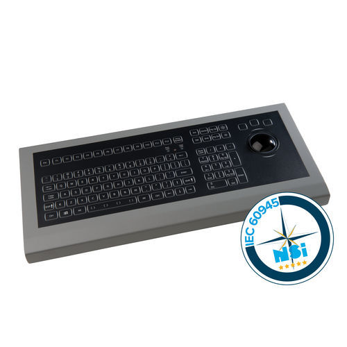 Tastiera da ufficio - KSML106-MC1 series - NSI - a tasti meccanici / 106 tasti / con trackball