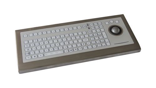 Tastiera da ufficio - KSTM105RVS - NSI - a membrana / 105 tasti / con trackball