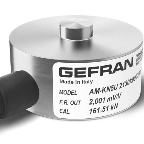 Cella di carico a compressione - AM  - GEFRAN - a bottone / per ponte estensimetrico / a basso ingombro