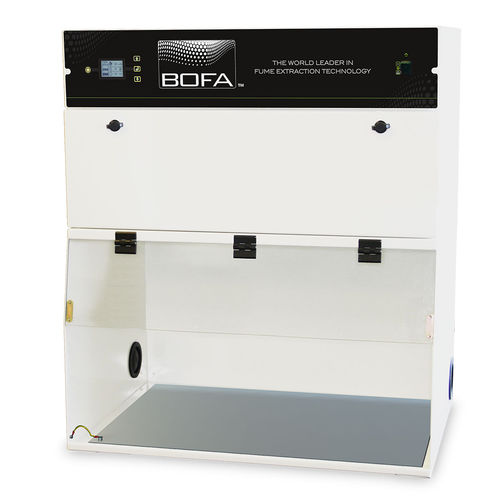 Armadio per estrazione di fumi - FumeCAB 1000 iQ ESD - BOFA International - con piedi / a porte battenti / in metallo
