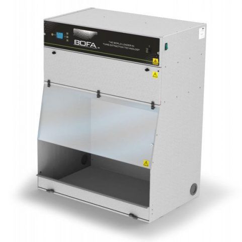 Armadio per estrazione di fumi - FumeCAB 1000 iQ T - BOFA International - con piedi / a porte battenti / in metallo