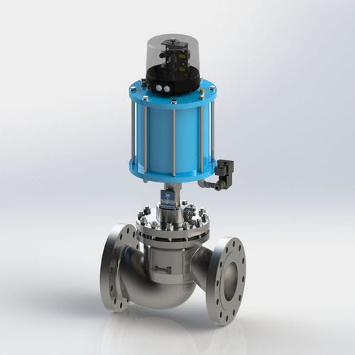 Valvola a otturatore - KVH - Kühme Armaturen GmbH - pneumatica / di distribuzione / per gas