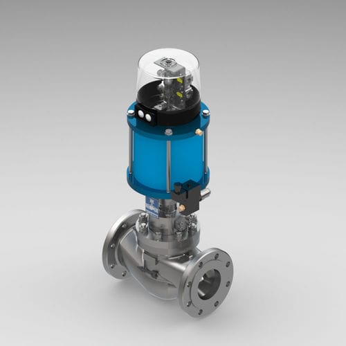 Valvola a globo - KVII/F - Kühme Armaturen GmbH - elettropneumatica / di arresto / di distribuzione