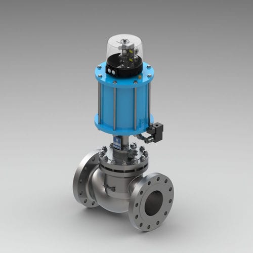 Valvola a otturatore - KVH-HT - Kühme Armaturen GmbH - pneumatica / di arresto / per gas