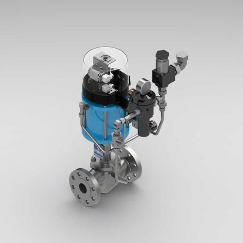 Valvola a globo - Kühme Armaturen GmbH - pneumatica / di controllo / di arresto