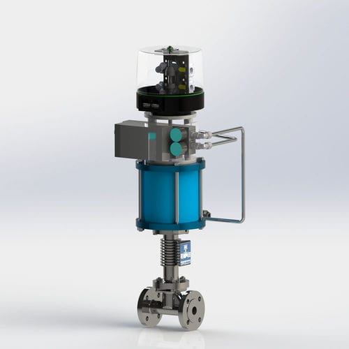 Valvola a globo - KVF/S - Kühme Armaturen GmbH - elettropneumatica / di controllo / di arresto