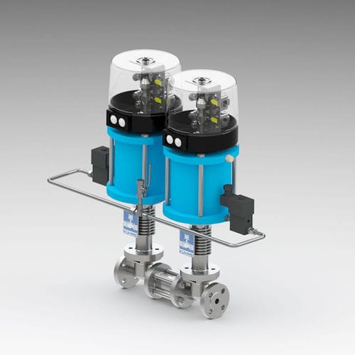 Valvola a otturatore - KVF-KVF - Kühme Armaturen GmbH - pneumatica / di controllo / di arresto