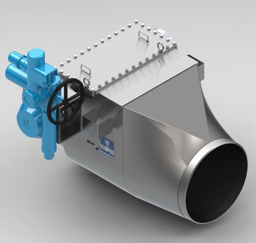 Valvola a ghigliottina - KSK - Kühme Armaturen GmbH - con volante / di arresto / per gas