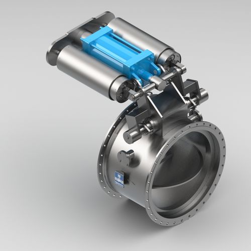 Valvola a farfalla - PKIII - Kühme Armaturen GmbH - a comando pneumatico / di arresto / per gas