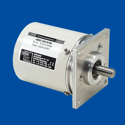 Encoder angolare assoluto - posirot® AWS2 - ASM Automation Sensorik Messtechnik GmbH - potenziometrico / con flangia quadrata / analogico