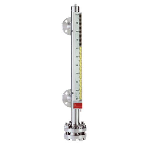 Livello visivo per liquidi - H&b Sensors - magnetico / con flangia / in acciaio inossidabile