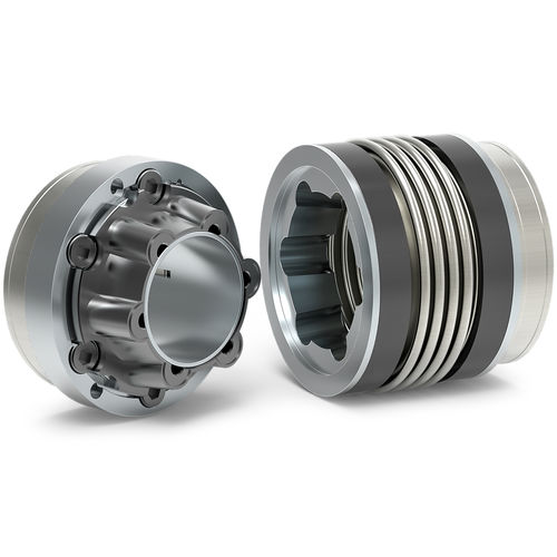 Giunto a soffietto - BK6 series - R + W Coupling Technology - a soffietto metallico / per albero / con misura di coppia