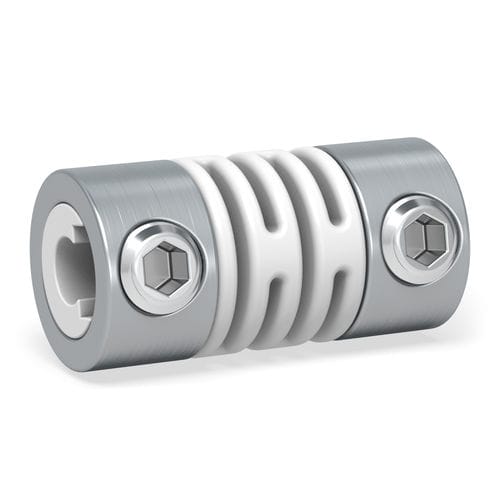 Giunto a spirale - FK1 series - R + W Coupling Technology - per albero / in miniatura / in acciaio inossidabile