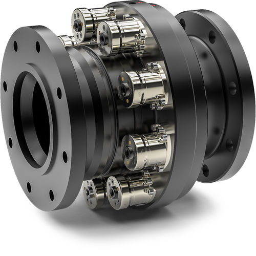Giunto flessibile - STF series - R + W Coupling Technology - compatto / con flangia