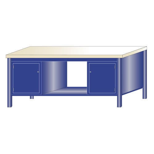 Banco da lavoro in faggio - 218/G - ARMECO - per officina / monoblocco / metallico