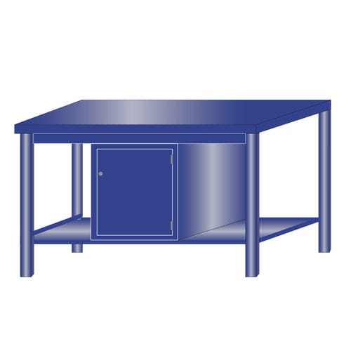 Banco da lavoro in metallo - 217/FG - ARMECO - per officina / monoblocco / a porta