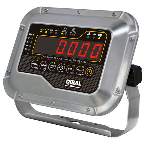 Indicatore di peso con display LED - DMI-610 - DIBAL, S.A. - benchtop / a parete / robusto