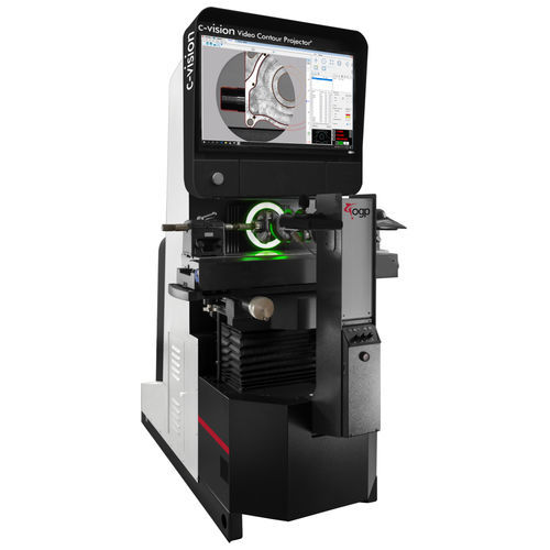 Proiettore di profili verticale - c-vision™ Floor - Optical Gaging Products - a grande schermo / digitale / da terra
