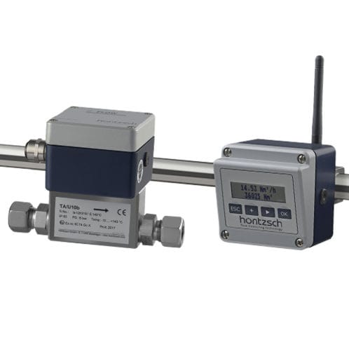 Misuratore di portata termico - TA Di series - Höntzsch GmbH & Co KG - massico / per aria / clamp-on