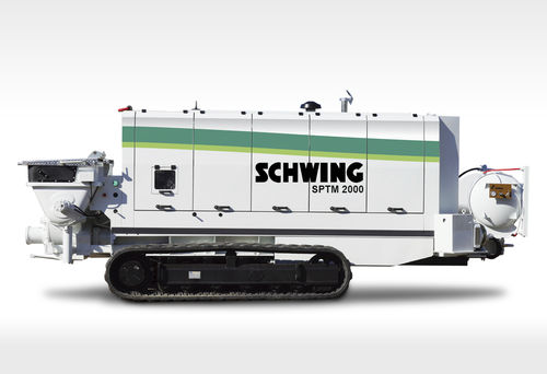 Pompa autocarrata per calcestruzzo cingolata - SPTM 2000 - SCHWING GmbH - per terreno accidentato