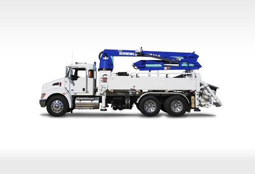 Pompa autocarrata per calcestruzzo montata su rimorchio - S 20 - SCHWING GmbH - per cantiere / a benzina / ad uso industriale