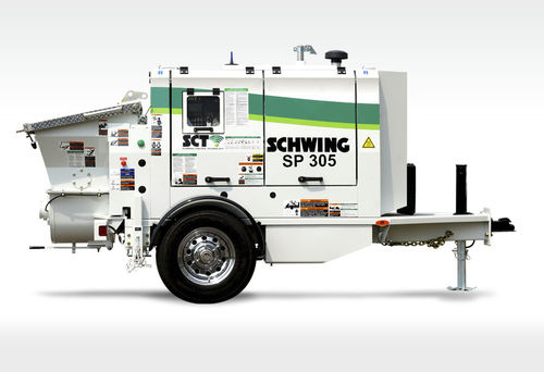Pompa per calcestruzzo montata su rimorchio - SP 305 - SCHWING GmbH - per cantiere / diesel