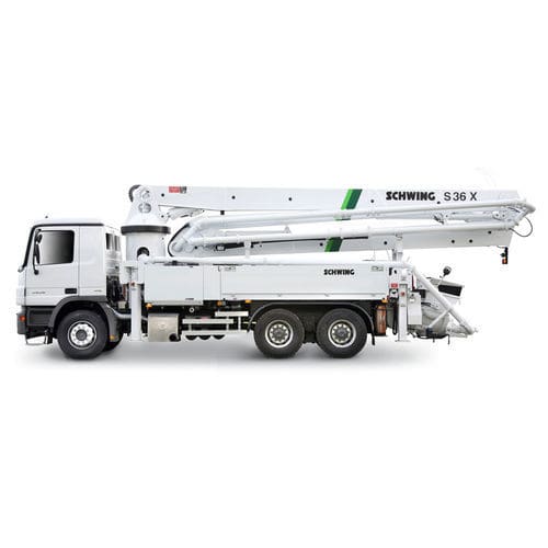 Pompa autocarrata per calcestruzzo mobile - S 36 X - SCHWING GmbH - per cantiere