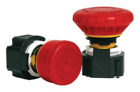 Pulsante a fungo - XA, XE series - IDEC - di arresto di emergenza / elettromeccanico