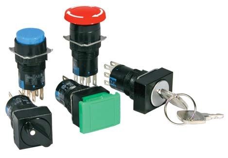 Pulsante a molla - A6 series - IDEC - IP65 / elettromeccanico / a scatto rapido