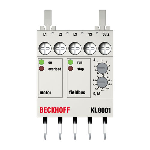 Morsetto componibile su guida DIN - KL8001 - Beckhoff Automation - con connessione a vite / di commutazione / per relè
