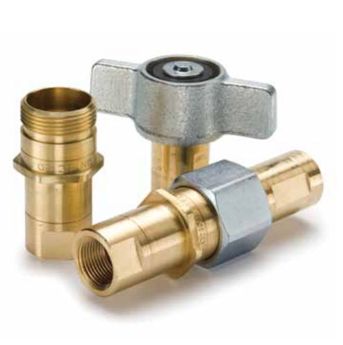 Raccordo idraulico - 6100 - Parker Quick Coupling Division - filettato / rapido / in ottone