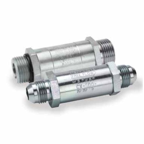 Valvola di ritegno a fungo - CV series - Parker Quick Coupling Division - maschio / a bassa pressione / in acciaio