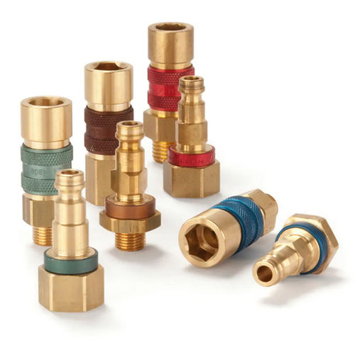 Raccordo pneumatico - 21 series - Parker Quick Coupling Division - rapido / in ottone / codificato