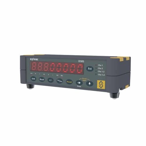 Display digitale - D50S - SYLVAC - a 8 cifre / a 7 segmenti / ad alta definizione