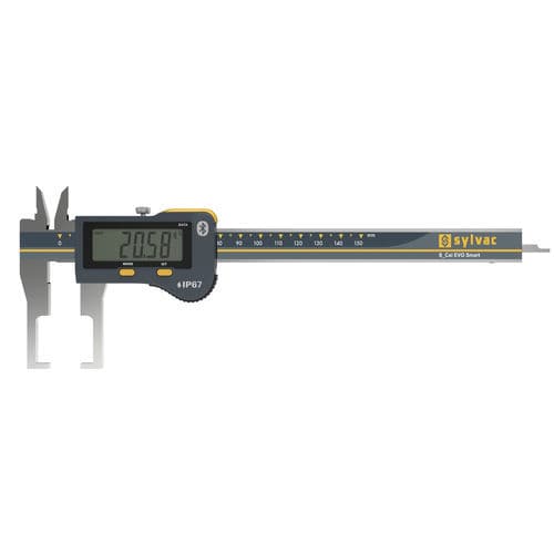 Calibro a corsoio digitale - S_Cal EVO Smart External Groove - SYLVAC - in acciaio inossidabile / con trasmissione dati / per misure interne